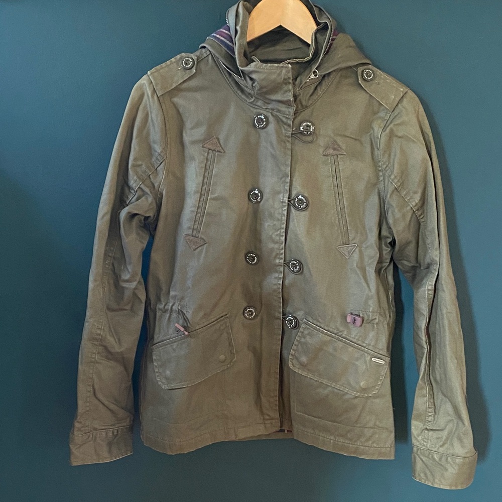 Olive Green Waxed Canvas Jacket